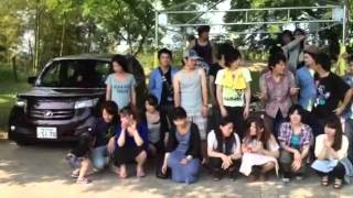 BBQの集合写真寸前！