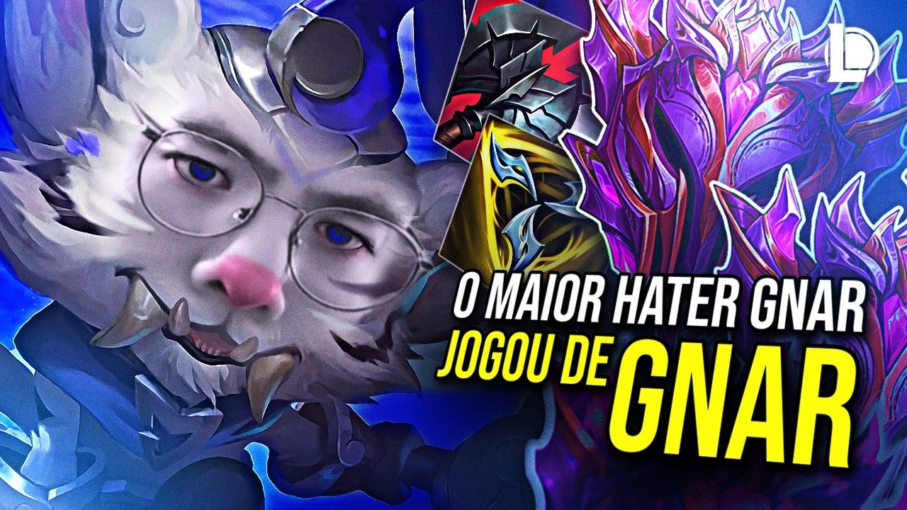 TIVE QUE JOGAR DE GNAR E AINDA CAÍ NUMA FILA DE MESTRES KKKKKK | League Of legends