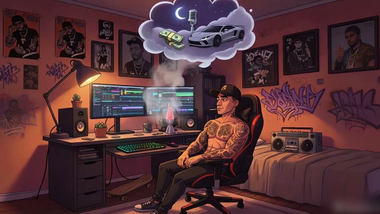 Smoky Midnight 420 Blues | Chill Rap • 420 Vibe Music • Bluesy Hip-Hop • Stoner Mood