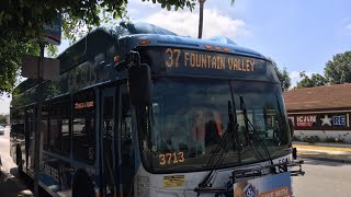OCTA Route 37 South La Habra 1st and Main to Fountain Valley Euclid and Talbert