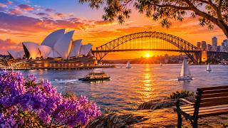 Sydney Harbour Sunset 4K - The Most Peaceful Golden Hour You'll Ever See