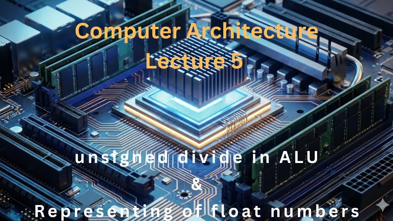 How Computer Floatworks Lecture 5 | divide in ALU & Representing of float numbers | Computer ...