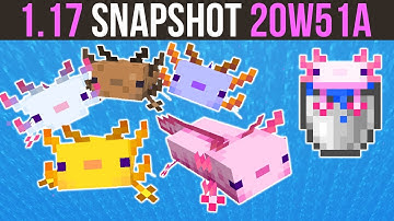Minecraft 1.17 Snapshot 20w51a The Axolotl Has Arrived!
