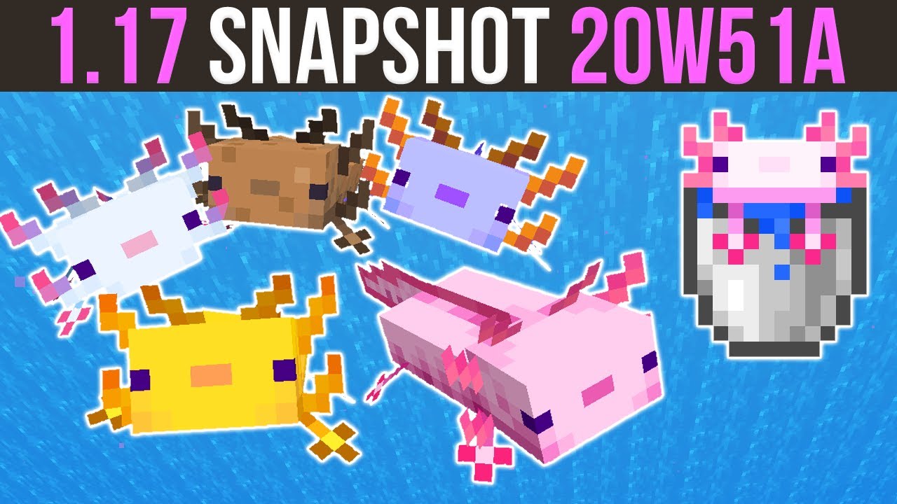 Minecraft 117 Axolotl Colors Minecraft Tutorial And Guide