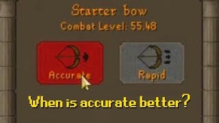 Celebrity Accurate vs Rapid - Ranged Attack Styles OSRS Wealth