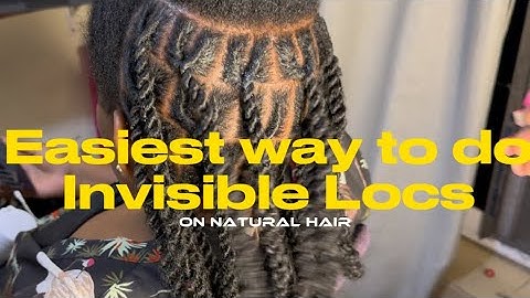 ATH TUTORIALS: EASIEST way do Invisible Locs on Natural Hair. Techniques, tools and wigs to used.