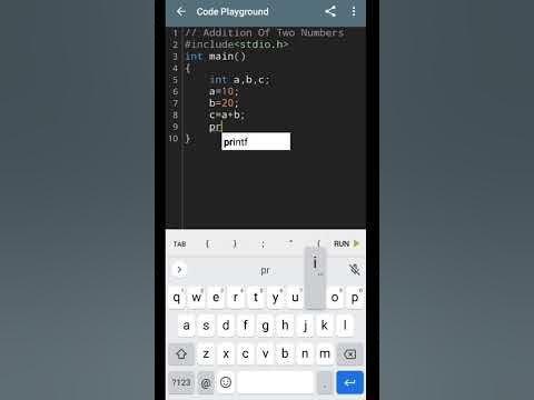 #2 Addition Of Two Number Program In C Language #shorts #c - YouTube