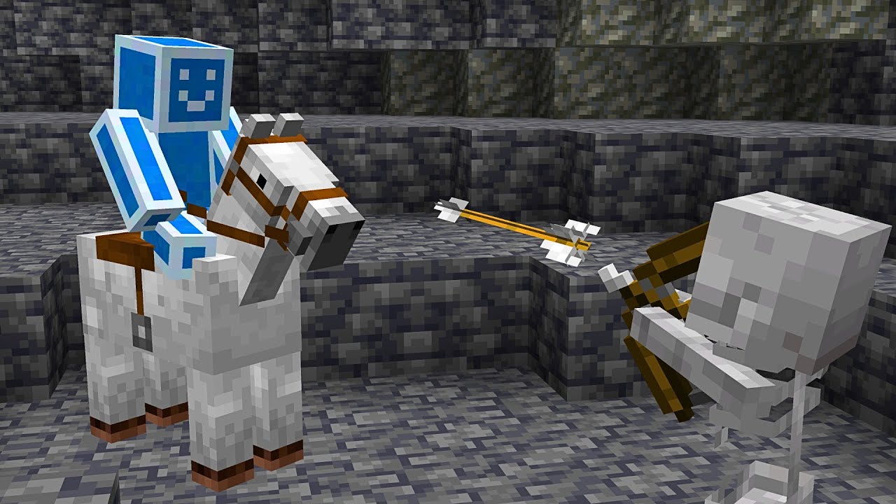Can I beat Minecraft stuck on a horse?