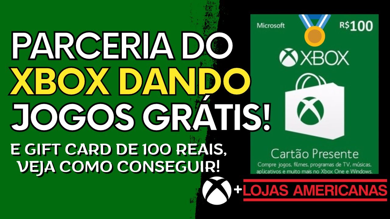 PEGUE JÁ! Veja Como Eu Consegui Mais DOIS JOGOS Grátis no XBOX + AMERICANAS  Com GIFT CARD Grátis! 