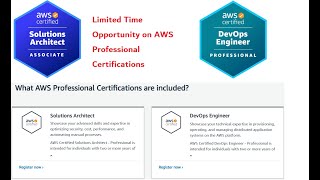 AWS Limited time opportunity on Solution Architect Devops Engineer