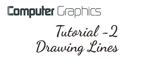 Drawing Lines Computer Graphics - Java2D Tutorial 2
