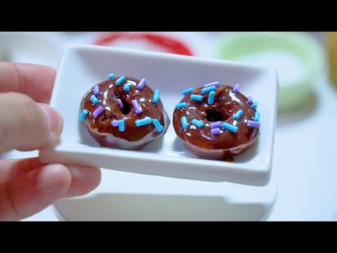 mini food，Do not use the oven to make donuts，迷你厨房，免烤箱自制甜甜圈，一口可以吞2个的这种
