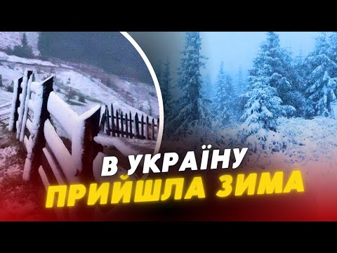 В Україну прийшла ЗИМА Карпати ЗАМІТАЄ СНІГОМ шокуючі кадри 