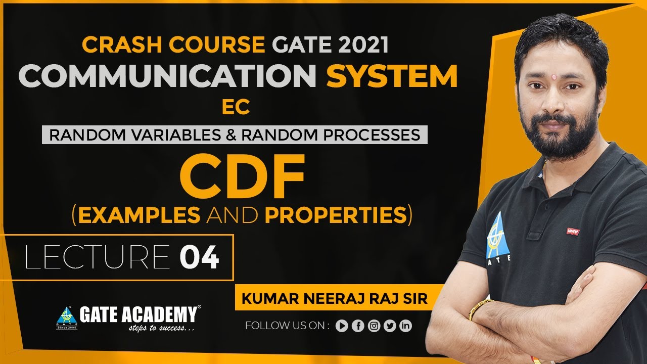 #04 | CDF (Examples & Properties) | Communication System | Crash Course ...