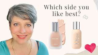 HAUS LABS BY LADY GAGA FOUNDATION VS DIOR BACKSTAGE - Which side you like best?