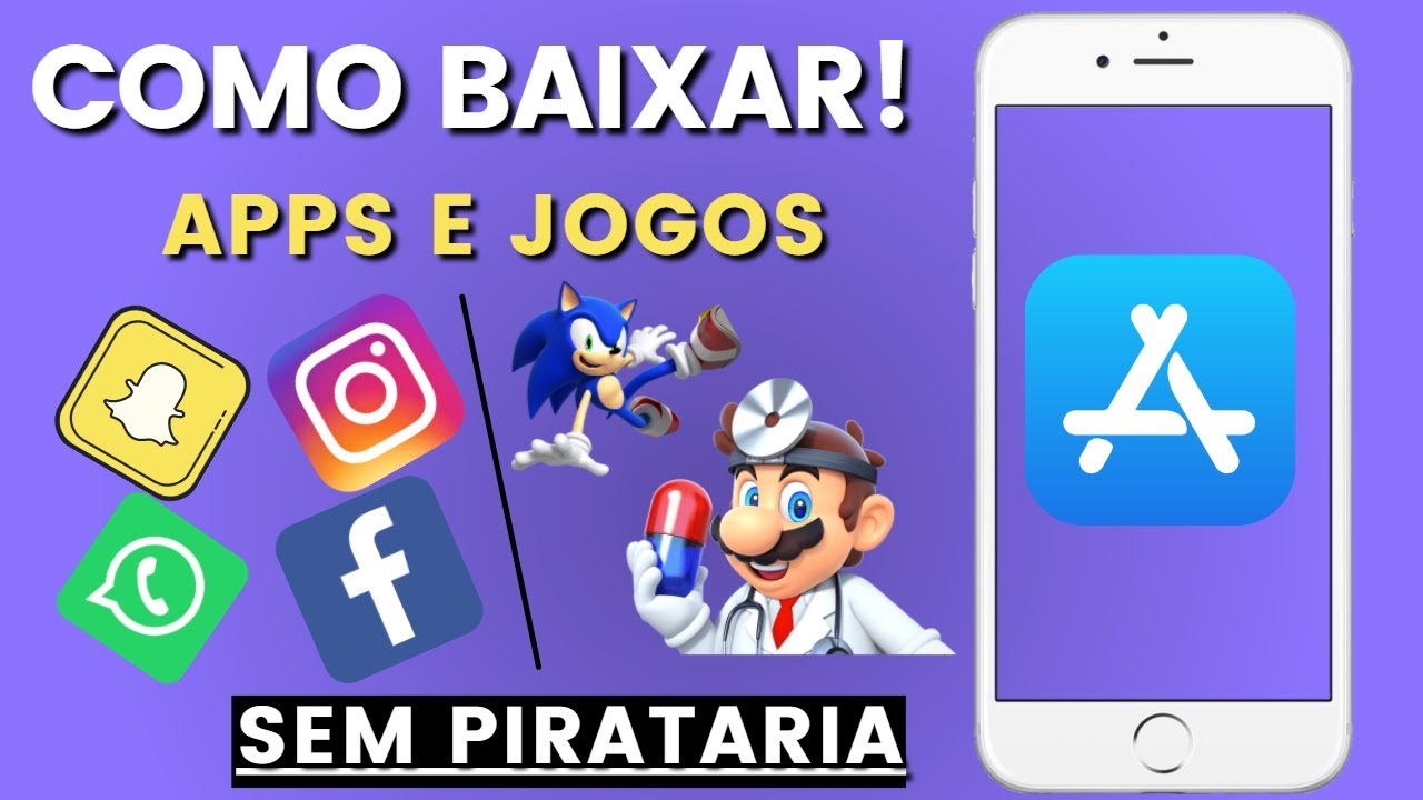 Como baixar aplicativos e jogos no iphone de graça (sem pirataria) 