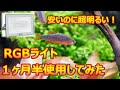 アクアリウムでも使える格安RGBライト　使用1ヶ月半レビュー