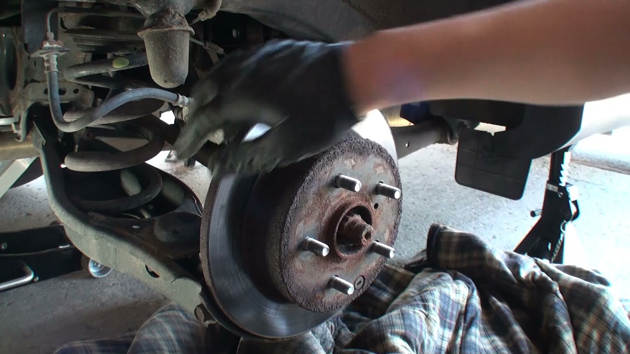 2013 RAV4 Rear Brake Job YouTube