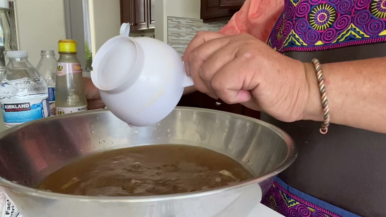 How to make laab sauce (qhia tov kua ua laj ) 9-21-21