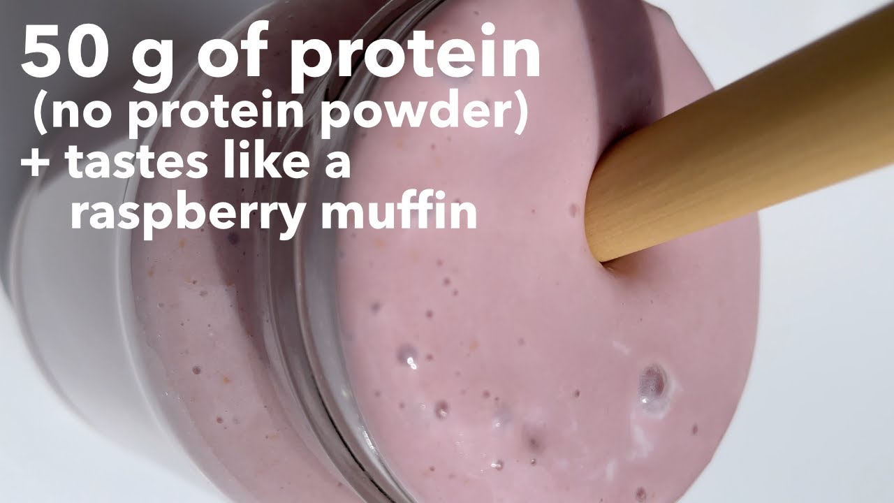 50 g Protein Raspberry Smoothie without protein powder