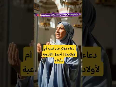 دعاء مؤثر من قلب أم لأولادها أجمل الأدعية للأبناء 
