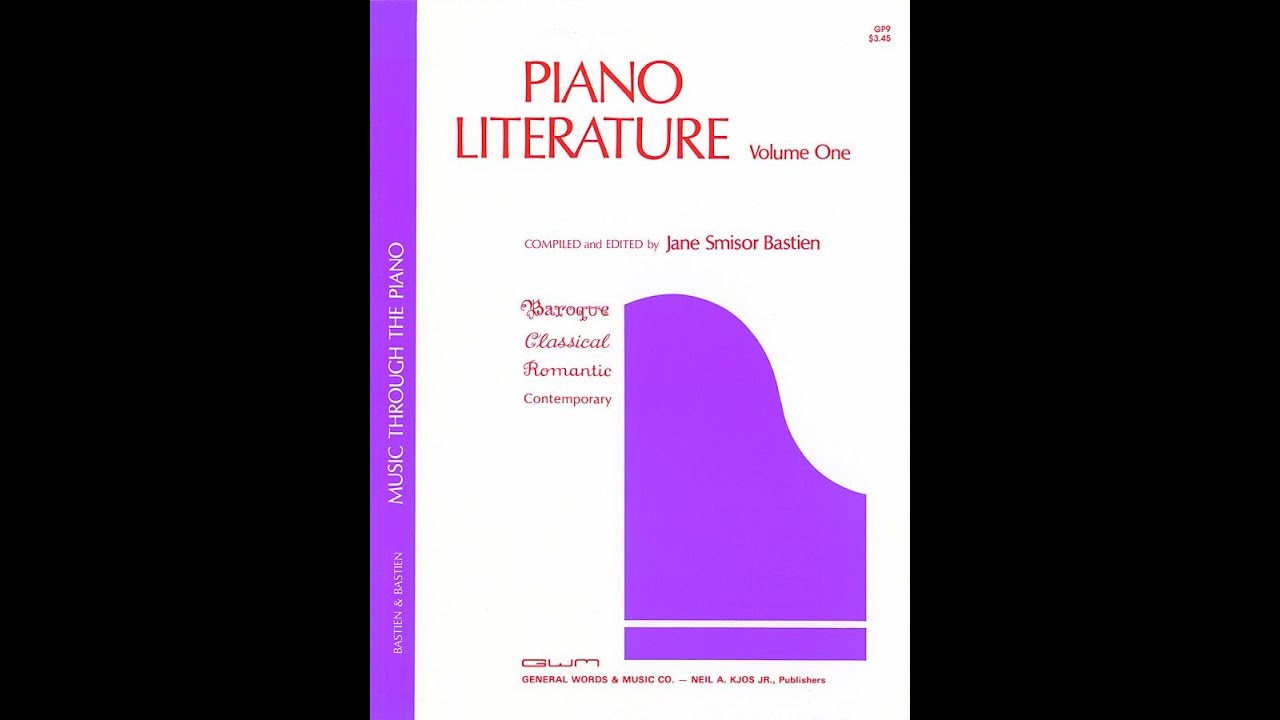 Piano Literature, Volume 1【KJGP9】【9780849760082】 YouTube