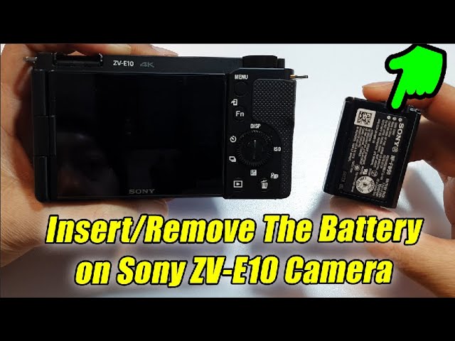 📸 How to Insert/Remove the Battery On Sony ZV-E10 Camera - YouTube