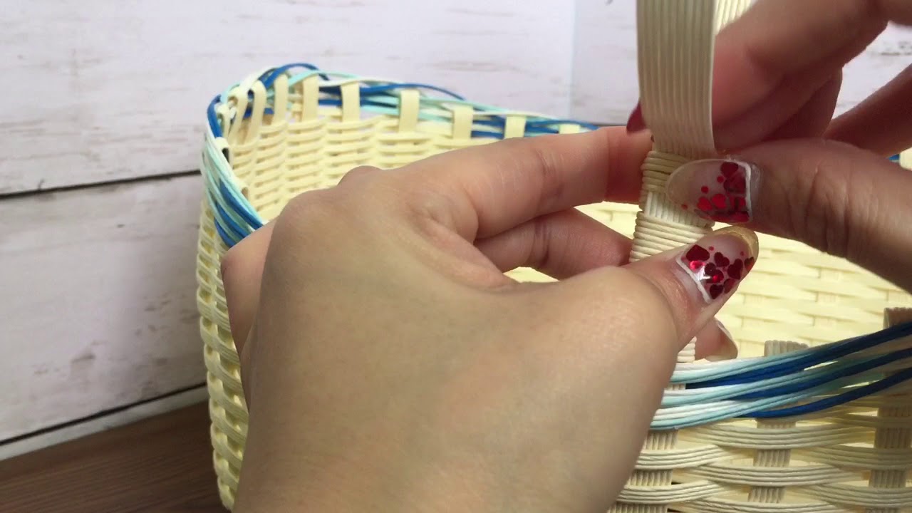 持ち手に模様を入れる編み方 - YouTube