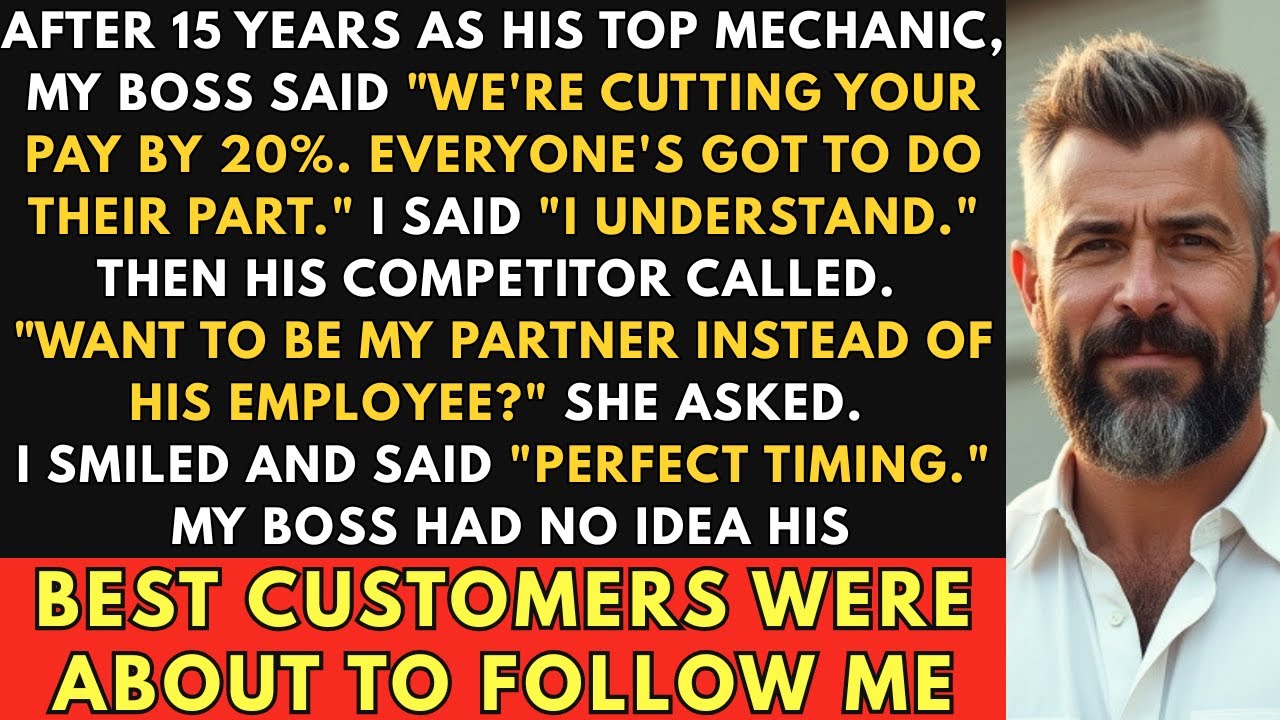 Boss CUTS my pay by 20%, so I QUIT and took his BEST CUSTOMERS with me
