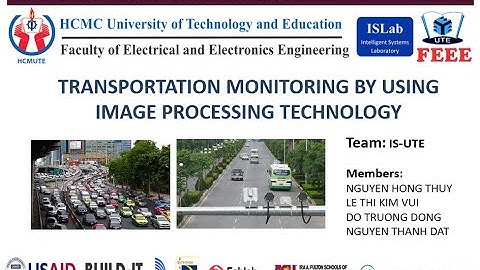 Transportation Monitoring using Image Processing - Idea