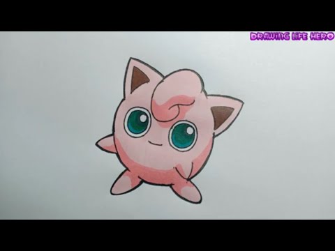 Cách vẽ Jigglypuff Pokemon ca sĩ DRAWING POKEMON - YouTube