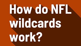 How do NFL wildcards work