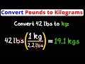 Pounds to Kilograms Conversion Quiz