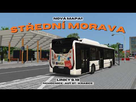 OMSI 2 | Nová mapa Střední morava! Ukázka prostějovské části