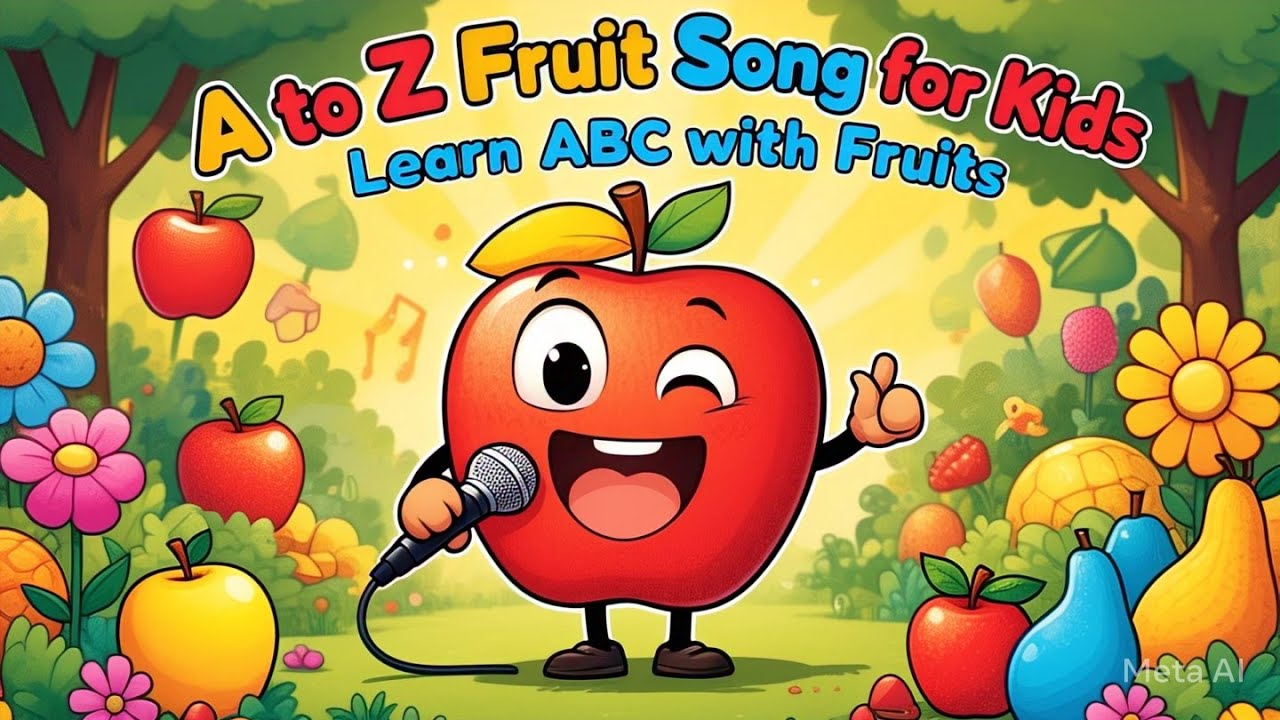 A to Z Fruit Song for Kids 🍎 | Learn ABC with Fruits | Fun Educationa ...