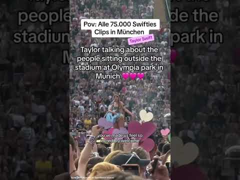 Taylor Swift in Munich 😱 Erastour #erastourtaylorswift #erastour #highlights #munich #shorts