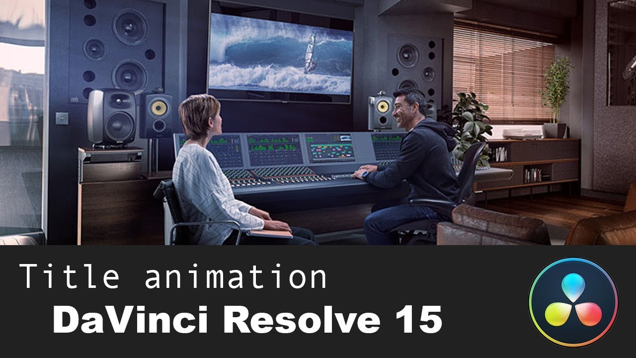 Minimalist Title Animation Davinci Resolve 15 Youtube