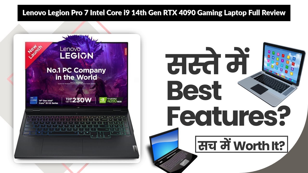 Lenovo Legion Pro 7 Intel Core i9 14th Gen RTX 4090 Gaming Laptop Full Review | Review in Hindi |