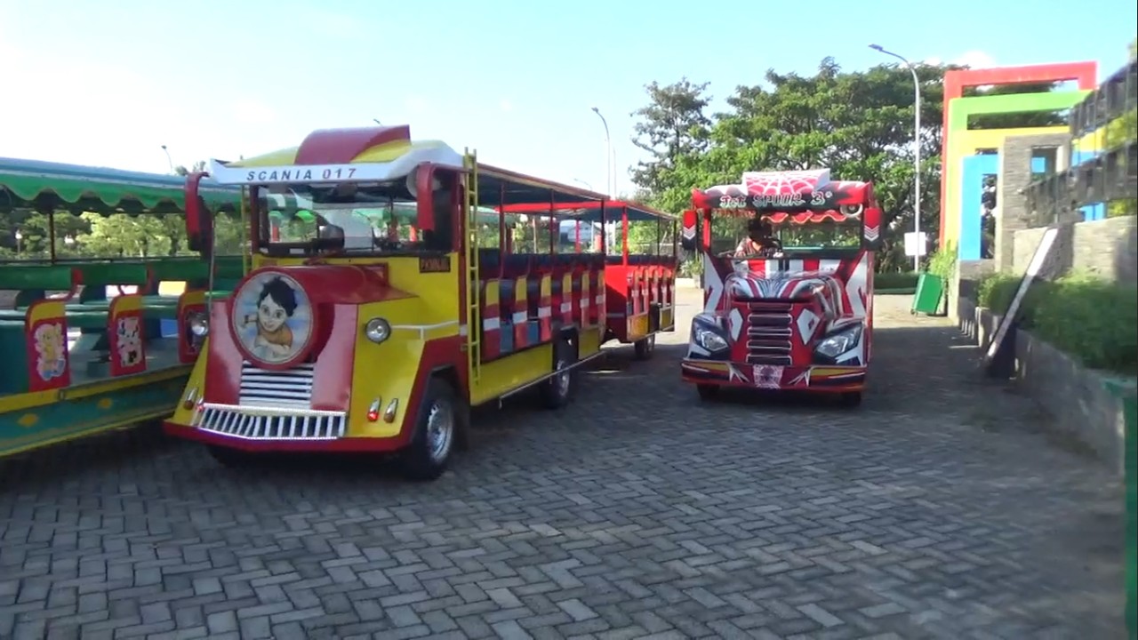 DJ SHOLAWAT Konvoi Odong Odong Kereta Wisata Keliling Kota Ngawi Menyambut Bulan Ramadhan 2026
