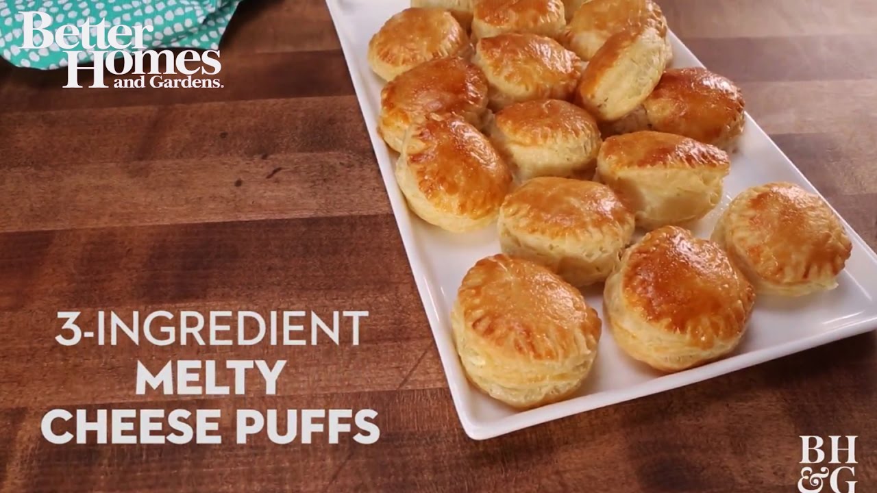 3 Ingredient Melty Cheese Puffs - YouTube