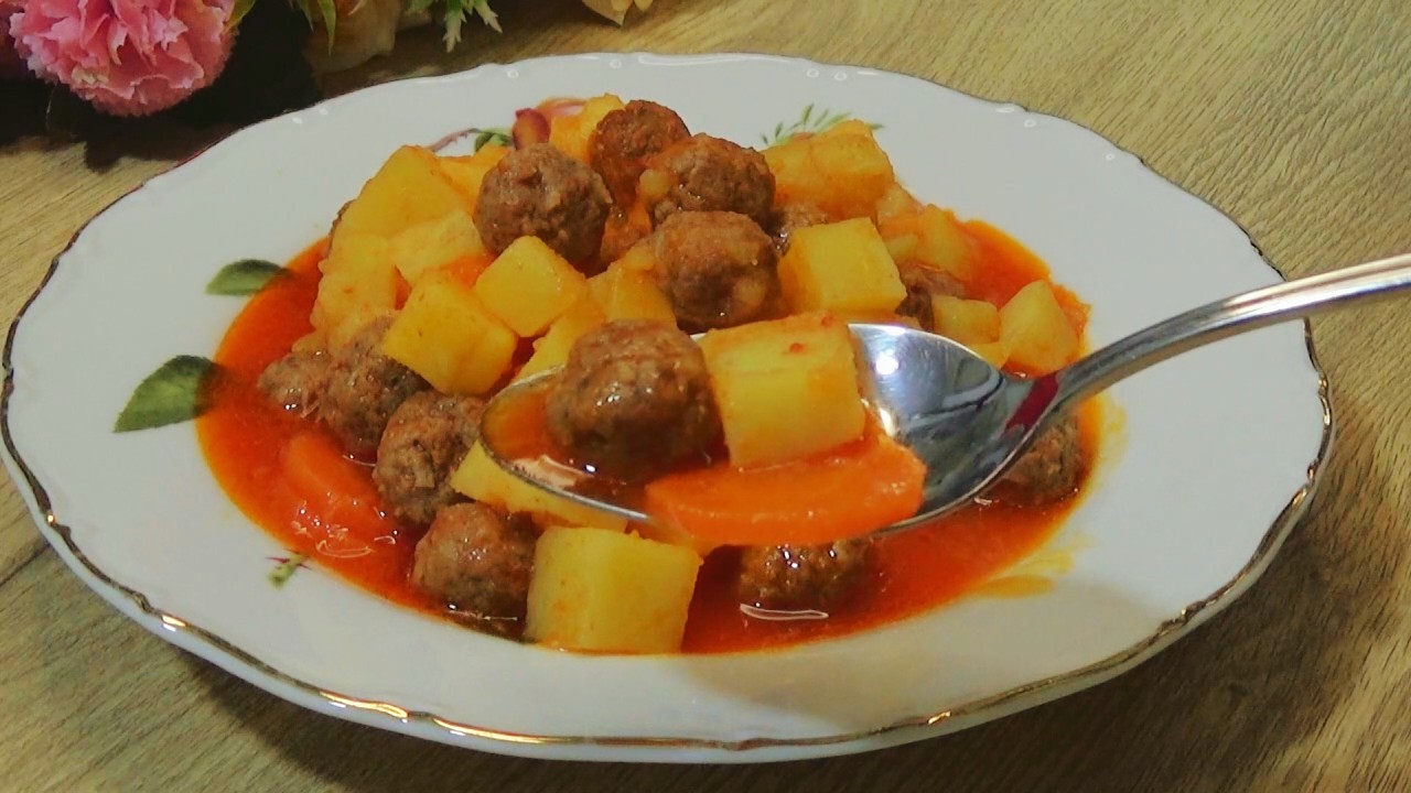 РЕЦЕПТ СУПА С ФРИКАДЕЛЬКАМИ 🍲