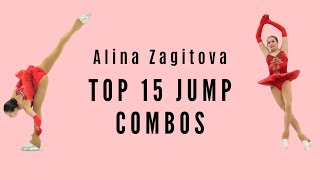 Alina Zagitova Top 15 Jump Combos 3Lz3Lo, 3Lz3T, 2A3T - Алина Загитова, アリナザギトワ