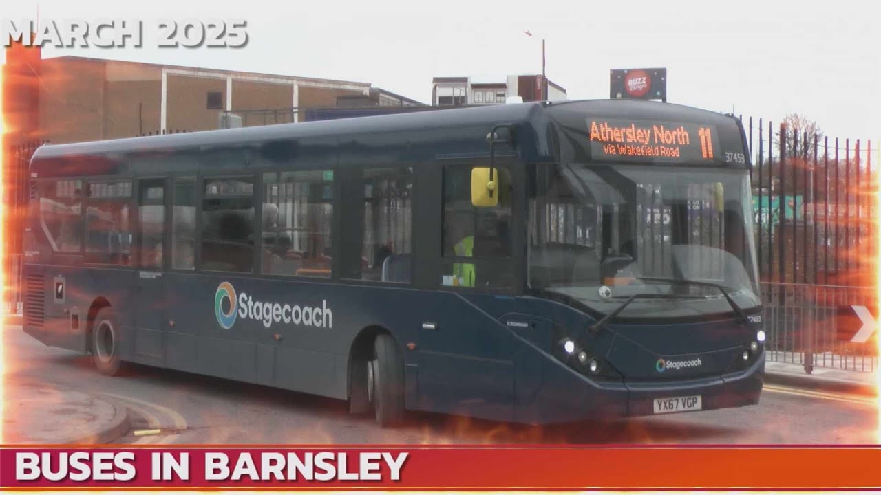 5428 BARNSLEY BUSES MARCH 2025 FILMED BY DAVE SPENCER YOUTUBE VERSION
