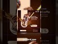 Cold Coffee Social Media Post Design in Canva 🌟 #shorts #coffeemarketing  #canva #brandquo