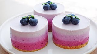 NO BAKE｜Blueberry Cheesecake ｜Easy and Delicious｜Cake Recipes 🫐🫐