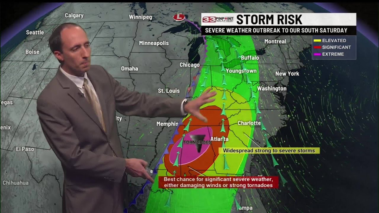 Breezy with off and on rain this weekend - YouTube