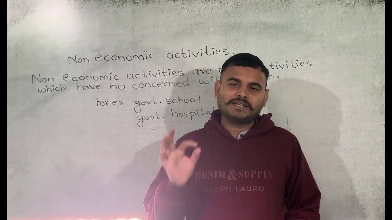 What is Non economic activities ? 🤔