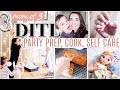 BAKING, GEL NAILS, PARTY PREP #WITHME DITL | what I got my 3 year old for her Birthday | #stayhome