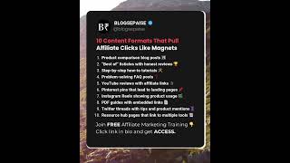 10 Content Formats That Pull Affiliate Clicks Like Magnets