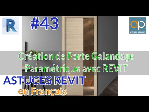 Porte coulissante Galandage - Famille REVIT - Comment créer une porte coulissante en 10 minutes ?